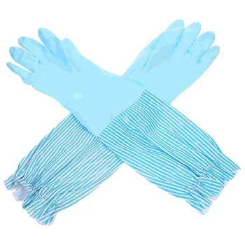 1 Пара перчаток для уборки дома с плюшевой подкладкой, перчаток для мытья посуды, декоративных перчаток для уборки