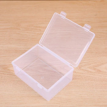 1 шт. мини-ящик для хранения, Маленькая пластиковая коробка с прозрачной крышкой, Коробка для запчастей, инструментов, витрина для ювелирных изделий, контейнер для бусин