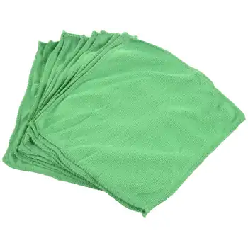 10 шт. Практичное мягкое новое полотенце для автомойки, тряпка для чистки авто, зеленая микрофибра для детализации деталей