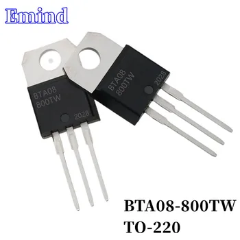 10шт BTA08-800TW BTA08 Тиристор TO-220 8A/800V DIP Симистор Большой Чип