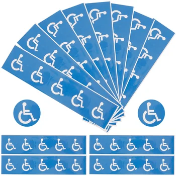 12 Листов самоклеящихся табличек с надписями для инвалидных колясок Наклейки с надписями для инвалидных колясок