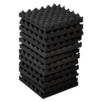 12 упаковок самоклеящихся звукоизоляционных пенопластовых панелей, звуконепроницаемые стеновые панели высокой плотности, звуковые панели для ящиков для яиц