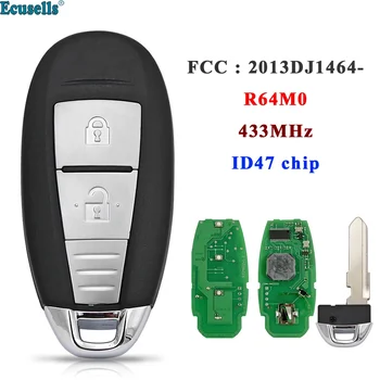 2 кнопки автоматической смарт-карты дистанционного ключа автомобиля 433 МГц ID47 Чип для Suzuki Vitara FCCID: 2013DJ1464-R64M0