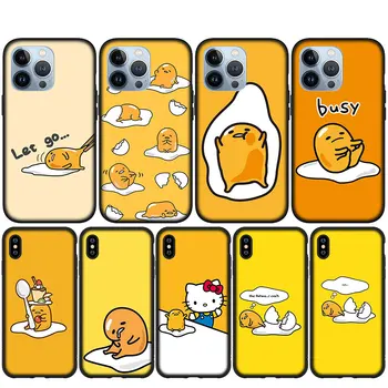 Gudetama Cute Eggs Желтый Забавный Мягкий Чехол для iPhone 14 13 12 Mini 11 Pro XS Max X XR 6 7 6S 8 Plus + SE Чехол Для Телефона