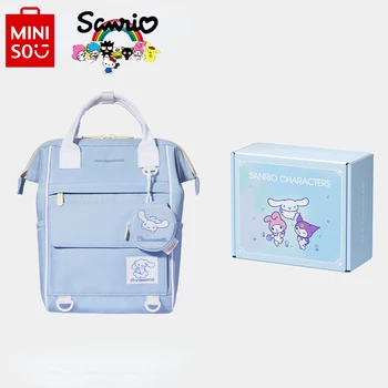 Miniso Sanrio 2024 Новый Женский рюкзак Модный Высококачественный Женский рюкзак С Мультяшным Рисунком Универсальный Студенческий рюкзак Большой емкости