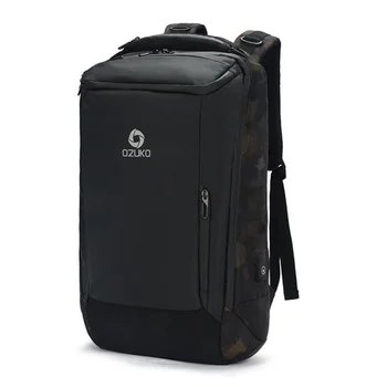 OZUKO 17-дюймовый Рюкзак для Ноутбука, Многофункциональные Водонепроницаемые Рюкзаки Большой Емкости, Мужские Деловые Дорожные Сумки, USB Зарядка Mochila