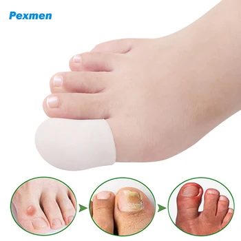 Pexmen 2/4 шт. Гелевые колпачки для большого пальца ноги, защищающие от натоптышей, волдырей и вросших ногтей, облегчающие боль в ногах.