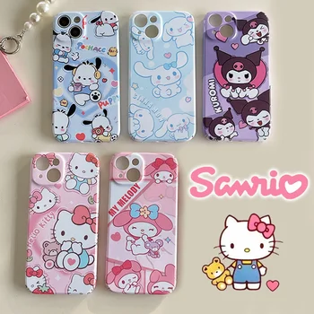 Sanrio Hello Kitty Melody Kuromi Cinnamoroll Pochacco Жесткий Чехол Для iPhone 11 12 13 14 Pro Max Promax Милый Мультяшный Чехол Для Телефона