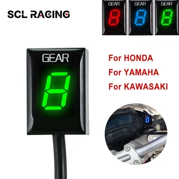 SCL Гоночный Мотоцикл Цифровой Дисплей Передач Индикатор Ecu Штекерное Крепление 1-6 Скоростей Для Kawasaki Yamaha Honda Kawasaki