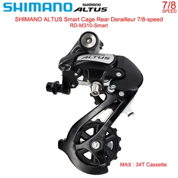 SHIMANO ALTUS RD-M310 Задние Переключатели для MTB Велосипеда Wide Link 7/8 Speed Smart Cage Derailleur M310 Оригинальные Запчасти Для Велосипедов