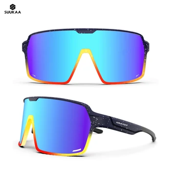Suukaa-Поляризованные Велосипедные Солнцезащитные очки для Мужчин, Велосипедные очки, Велосипедные очки, Спорт на открытом воздухе, Мода, UV400