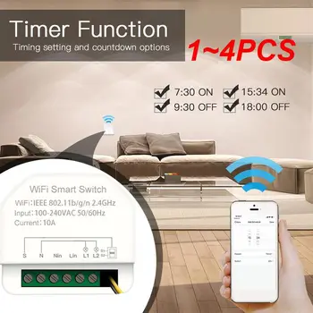 Tuya Wifi Mini Smart Switch 2 банды таймерных переключателей на 100-240 В Контроллер 