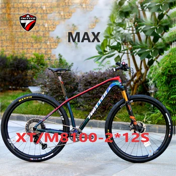 TWITTER Голографический MAX high-end XT M8100-24S гидравлические дисковые тормоза XC class гоночный внедорожный горный велосипед из углеродного волокна T1000 29