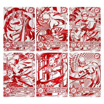 Аниме Наруто серия GP Коллекция мультяшных персонажей Kakashi Bronzing флэш-карта Детская настольная игра игрушки Рождественский подарок