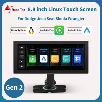 Беспроводной Сенсорный Экран Carplay Для Dodge Jeep Seat Skoda Wrangler с Android Auto Mirror Link Bluetooth USB Play Камера Заднего Вида