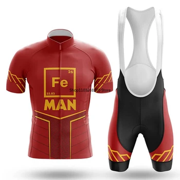 Велосипедный комплект Fe Man, Нагрудник, шорты, Велосипедная майка, Велосипедная рубашка, Дорожная одежда с коротким рукавом, Велосипедный спуск, горный костюм MTB