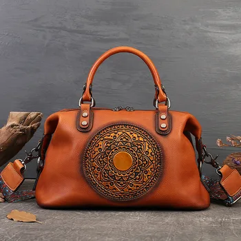 Винтажная Серая, красная, кофейно-коричневая, натуральная женская сумка из натуральной кожи, женская сумка-тоут, женская сумка через плечо M5699