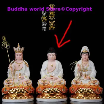 Высококачественная позолота Ручной работы, Всемогущая статуя Будды Шакьямуни, домашнее семейное благословение, эффективное Поклонение, Талисман ФЭН-ШУЙ