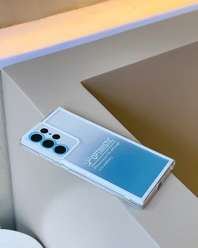 Градиентный Синий Чехол для телефона Samsung S23 S23 Plus S23 Ultra Funda Силиконовый Чехол для Samsung Galaxy S23 S23 + S23 Ultra Coque