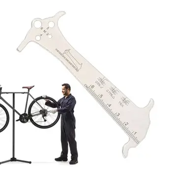 Датчик износа цепи велосипеда 3 В 1, индикатор износа цепи для велосипеда, Трехступенчатый измерительный инструмент для цепей бензопил, велосипедных цепей