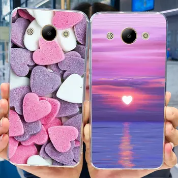 Для Huawei Y3 2017 Чехол Cute Love Heart Силиконовая Противоударная Задняя Крышка Телефона Для Huawei Y3 2017 CRO-L02 CRO-L22 Y3 2018 Корпус