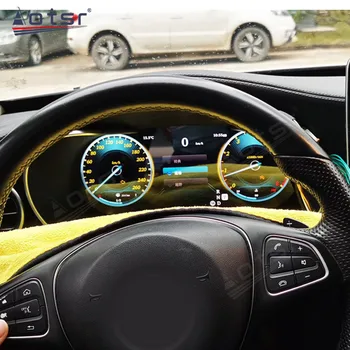 Для Mercedes Benz C W205 GLC X205 2015-2019 Автомобильный Цифровой Кластер Cockpit Cluster ЖК-Приборная Панель Измеритель скорости Приборной панели