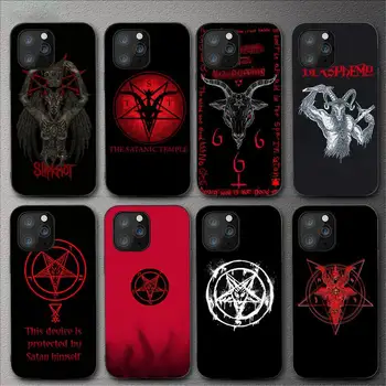 Дьявол Сатана Чехол Для Телефона iPhone 11 12 Mini 13 14 Pro XS Max X 8 7 6s Plus 5 SE XR Shell