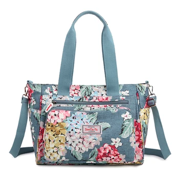 Женская сумка с цветочным рисунком большой емкости, высококачественная прочная женская сумка через плечо, модная повседневная женская повседневная сумка