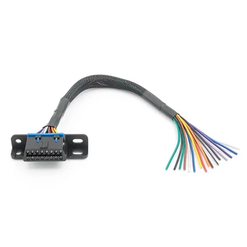 Запасные части Универсальный OBD2 16-контактный разъем-розетка для открытия OBD-кабеля, удлинительный разъем, адаптер ленточного интерфейса