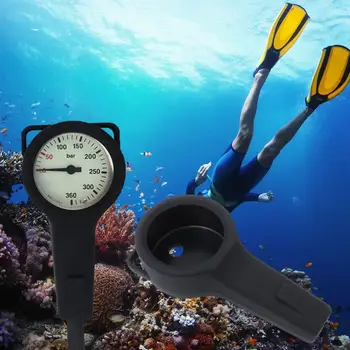 Защитный Чехол для Багажника Манометра для Подводного плавания Металлический Корпус Манометра Высокого Давления Прочный Черный Epdm Из Экологически Чистой Резины