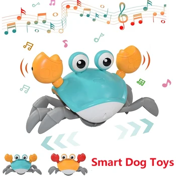 Игрушки для собак Интерактивные Электрические игрушки для собак Индукционный побег Краб Перезаряжаемая Забавная игра для домашнего питомца Щенка