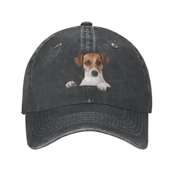 Изготовленная на заказ Хлопчатобумажная Бейсболка Джек-Рассел-терьера для мужчин и женщин, Регулируемая Шляпа для папы-любителя собак на открытом воздухе