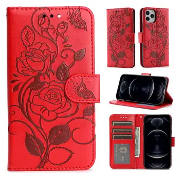 Кожаный чехол-бумажник с цветочным узором Для Xiaomi Redmi Dual Go 3 4 6 8A 10 10A Pro 4G 5G 2022 Чехол-бумажник для телефона