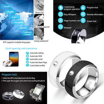 Кольцо на палец с NFC для оборудования телефонов Android, многофункциональное носимое водонепроницаемое смарт-кольцо