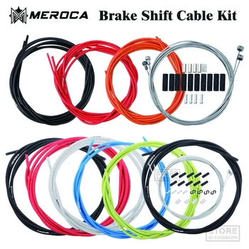 Комплект сердечника тормозной проволоки велосипеда MEROCA/трубки переключения передач комплект переключения передач для шоссейного горного велосипеда аксессуары для кабельной оболочки