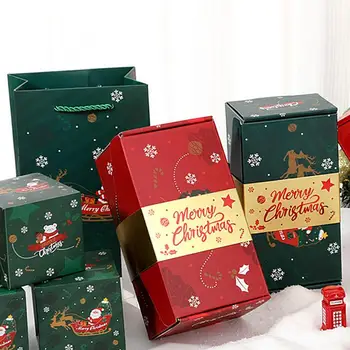Креативная Рождественская Подарочная Коробка-Сюрприз Pop Up Boxes Set Surprise Bounce Подарочная Коробка Забавные Взрывающиеся Копилки Для Новогоднего Подарка