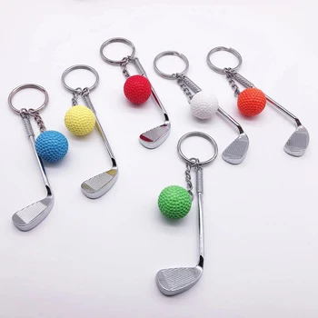 Креативный женский сувенирный мяч для подарочной сумки, подвески, ювелирные изделия, мяч для мини-гольфа, подвеска, мяч для гольфа, брелок для ключей, металлический брелок для ключей