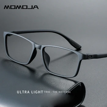 Модные очки MOMOJA в ретро-стиле, ультралегкие очки TR90, Квадратная оптическая оправа для очков по рецепту, мужские и женские очки 2036 г.