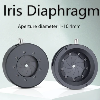Модуль ручной диафрагмы 1-10,4 мм, Регулируемый Механический зум, Оптическая Ирисовая диафрагма, 9 Лезвий для цифрового фотоаппарата-микроскопа