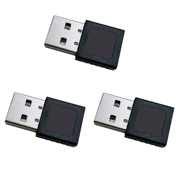 Модуль считывания отпечатков пальцев 3X Mini USB Устройство считывания отпечатков пальцев USB для Windows 10 11 Привет, биометрический ключ безопасности