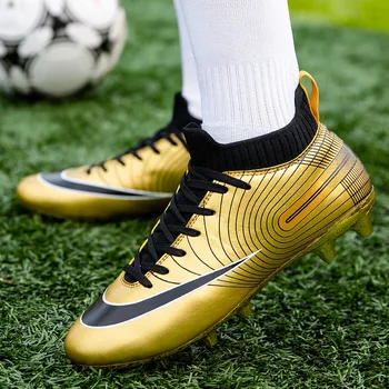 Мужская футбольная обувь Для тренировок на газоне Футбольная обувь Бесплатная доставка Спортивная обувь для подростковых футбольных турниров на открытом воздухе для детей