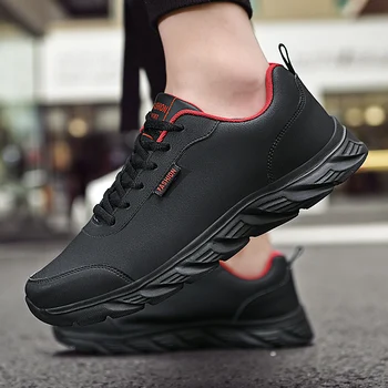 Мужские кроссовки для бега, дышащие кроссовки, мужская легкая спортивная обувь для улицы, кожаная мужская спортивная обувь для ходьбы Zapatos Deportivos