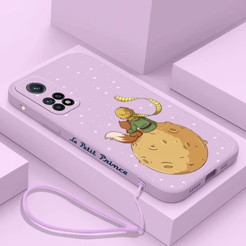 Мультяшный Маленький Принц Чехол Для Телефона Xiaomi Redmi Note 12 11 11T 10 10S 9 Pro Plus 10C 9A 9C 9T K40 50 K60 4G 5G С Ремешком Для рук