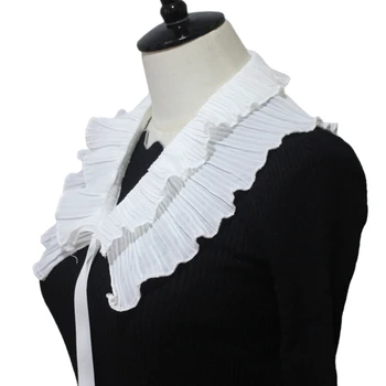 Накладной воротник, блузки со съемным воротником, рубашки-полуботинки, накидка на плечо с накладным воротником для девочек и женщин D46A