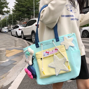Новая модная универсальная женская нейлоновая ткань, симпатичная сумка для хранения на одно плечо большой емкости, простые повседневные сумки для поездок на работу