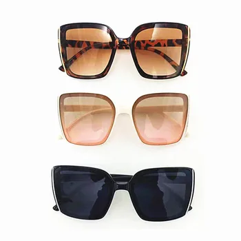 Новые европейские и американские Модные солнцезащитные очки в большой оправе, популярные в Интернете, Популярная коробка солнцезащитных очков с защитой от ультрафиолета высокого класса