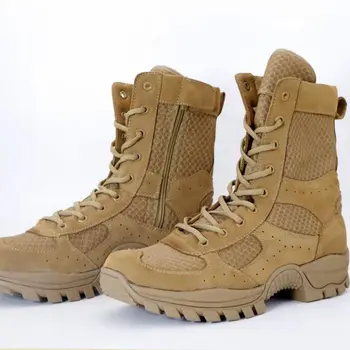 Новые тренировочные ботинки Мужские Ультралегкие нескользящие дышащие кроссовки для пустыни, амортизирующие высокие походные ботинки, Уличные негабаритные