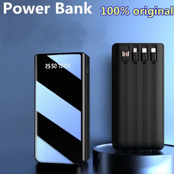 Новый тип Power Bank с быстрой зарядкой на 100 000 мАч, портативный со светодиодным дисплеем, подходит для планшетных компьютеров