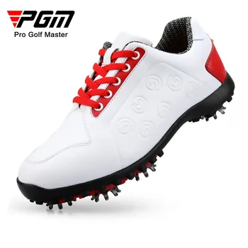 Обувь для гольфа PGM, женская водонепроницаемая обувь, шипы для обуви из мягкой микрофибры, Нежная женская обувь