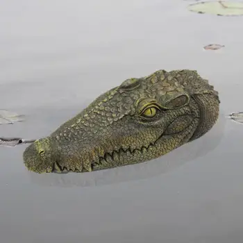 Плавающая защита головы аллигатора для отпугивания цапель Декор в виде головы крокодила для бассейна, сада, бассейна, пруда во внутреннем дворике